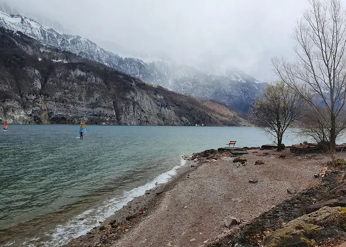 شقة Luxurioeses Galerie-penthouse Direkt Am Walensee *